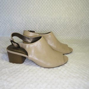 Life Stride Soft System FLEX peep toe sling back Womens size 7M
